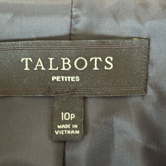 Talbots Navy Blue Velvet Jacket, Size 10 Petite - Picture 11 of 12